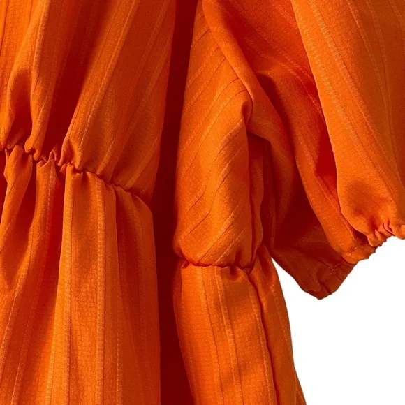 ❤️ SHEIN Curve Color Block Maxi Ruffle Dress - Picture 4 of 7